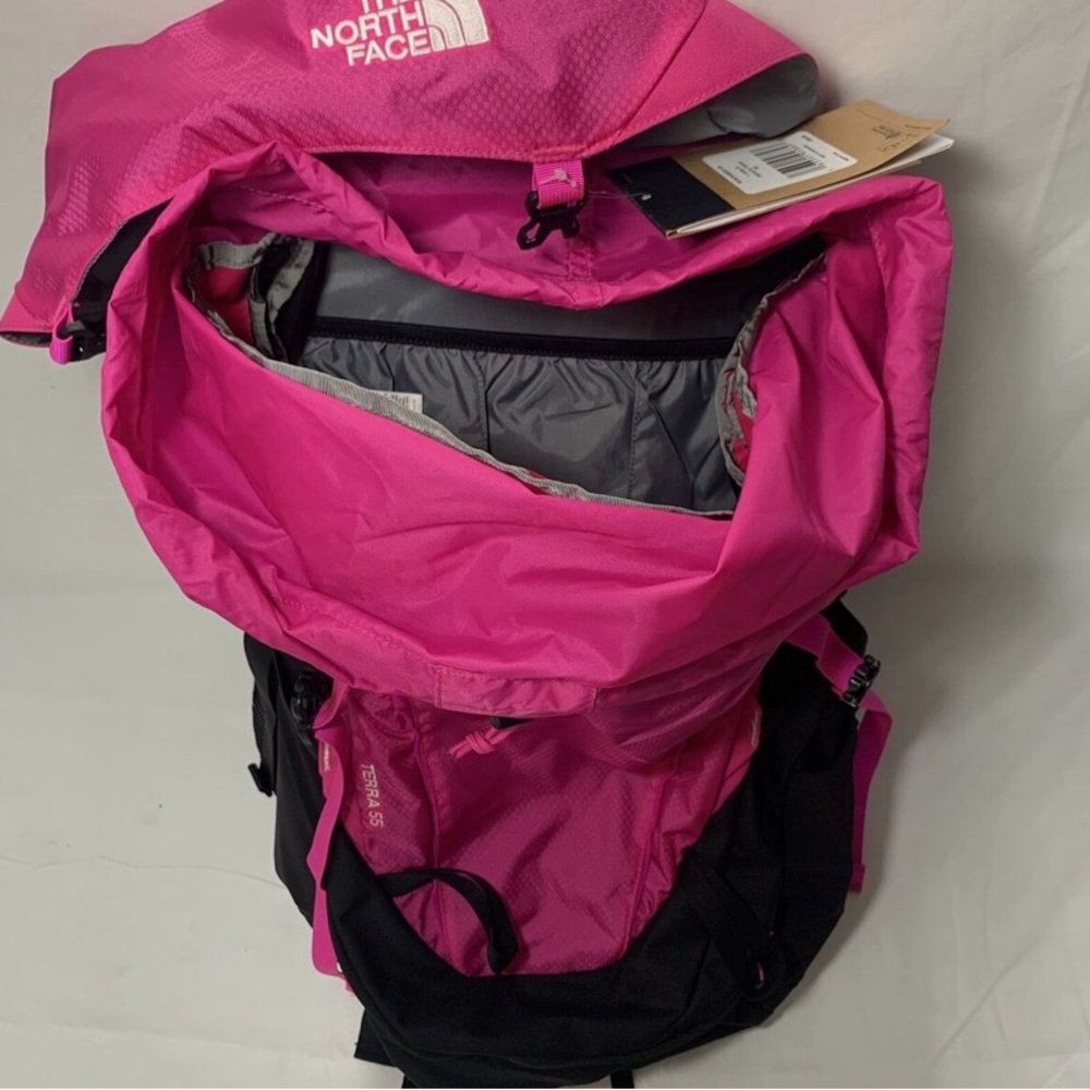 NWT The North Face Youth Terra 55 Framed Hiking Backpack Backpacking Pink